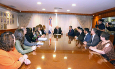 Presidente Benítez Riera recibió en audiencia a representantes de la Aidef