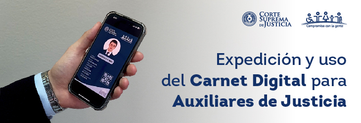 Expedición y uso de carnet digital para auxiliares de justicia