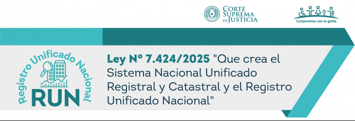 Sistema Nacional Unificado Registral y Catastral, y el Registro Unificado Nacional 