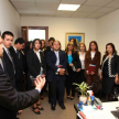 El director de Comunicación, abogado Luis Giménez explicó a los alumnos el funcionamiento del Poder Judicial 