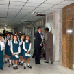 El Lic. Santiago Benítez recibió a los alumnos en el Museo de la Justicia.