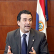 El embajador de Paraguay ante la Organización de Estados Americanos (OEA), Martín Sannemann, luego de la reunión.