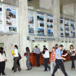 Son 18 los banners colocados en el hall central