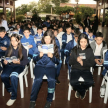 Para culminar el evento se realizó una entrega de compendios de leyes de la niñez y adolescencia y ejemplares de la Constitución Nacional a la biblioteca de la escuela.