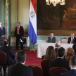 . El evento tuvo lugar en el Salón Independencia del Palacio de Gobierno y fue presidido por el titular del Ejecutivo, Santiago Peña Palacios.