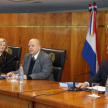 Los expositores fueron la doctora Rosa Weber, actual Árbitro Titular por la República Federativa del Brasil, en ejercicio de la Presidencia del TPR del MERCOSUR y el embajador Eladio Loizaga, Árbitro Titular del TPR por la República del Paraguay.
