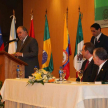 Momento del discurso del Secretario Ejecutivo del Instituto Iberoamericano de Derecho Constitucional, doctor Domingo García Belaúnde