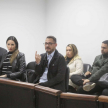 Los visitantes, alumnos de la Universidad Autónoma de Asunción, fueron acompañados por el profesor doctor Gustavo Auadre Canela, docente de la asignatura Derecho Penal Internacional.