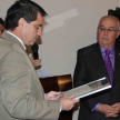 Durante la jornada, el ministro Bajac recibió una plaqueta de distinción por parte de la Municipalidad de Concepción.