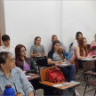 Posteriormente llegaron a la Facultad de Derecho, Ciencias Políticas y Sociales de Pilar, donde se realizó una charla dirigida a los alumnos del 4° curso.