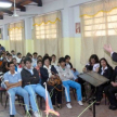 Los estudiantes participaron activamente de la charla.