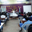 Hubo también actividad artística tras la charla educativa.