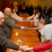 Saludos finales en el acto realizado en el Salón Auditorio del Poder Judicial de Asunción.