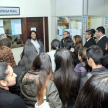 Los estudiante visitaron la Mesa de Entradas del Poder Judicial. 