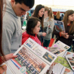 Los estudiantes también se mostraron interesados y visitaron el stand de la Direcciòn de Comunicación y de otras dependencias del Poder Judicial.