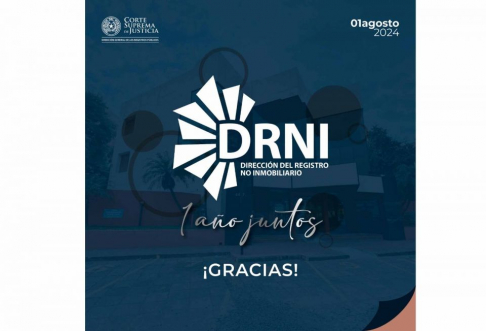 Recuerdan primer aniversario de la Dirección del Registro No Inmobiliario.