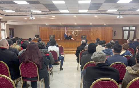 La diligencia se llevó a cabo en el Salón Auditorio “Dra. Serafina Dávalos”, del Palacio de Justicia de Asunción.