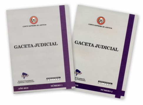Los números 1 y 2 de la Gaceta Judicial se hallan disponibles en la biblioteca virtual del CIEJ