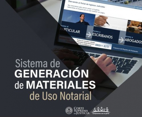Sistema de Generación de Materiales de Uso Notarial.