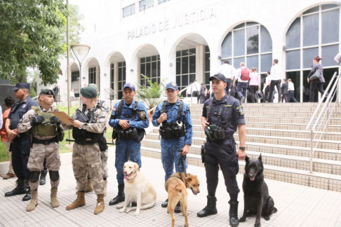 Se retomaron las actividades en el Palacio de Justicia de Asunción.