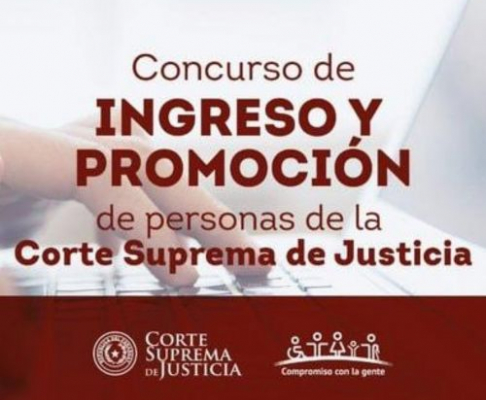 Concurso de Ingreso y Promoción de Personas de la Corte Suprema de Justicia.