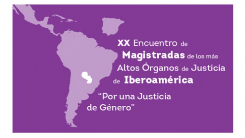 Presentación del material audiovisual que anuncia el XX Encuentro de Magistradas de los más Altos Órganos de Justicia de Iberoamérica