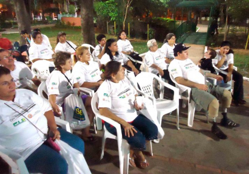 En la víspera se realizó una charla sobre Cero Violencia Intrafamiliar en la plaza "3 de Noviembre" del Barrio San Pablo, jurisdicción de Recoleta.