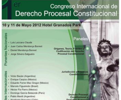 Afiche del Congreso Internacional sobre “Derecho Procesal Constitucional”