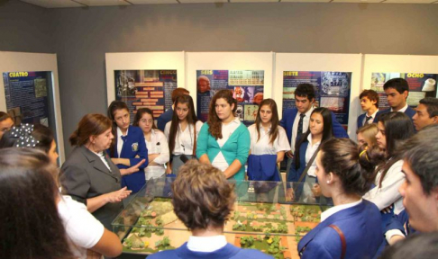 Alrededor de veintisiete alumnos del Colegio San José visitaron hoy la sede judicial.