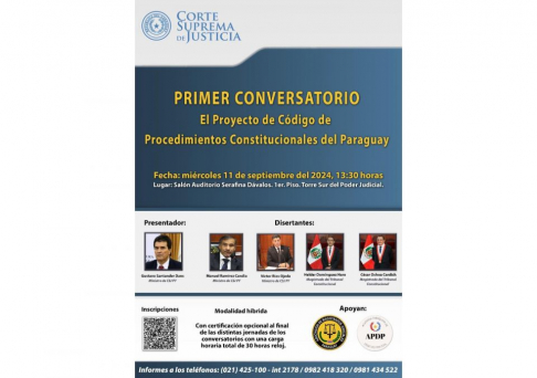 Conversatorio: Proyecto de Código de Procedimientos Constitucionales del Paraguay.