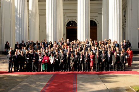 Foto oficial de los participantes de la XVII Cumbre Judicial Iberoaméricana.