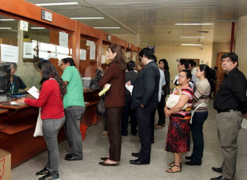 La Oficina de Ingresos Judiciales funciona en el segundo piso de la torre sur del Poder Judicial de Asunción