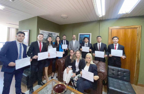 Entregaron certificados a participantes del taller internacional en Propiedad Intelectual.