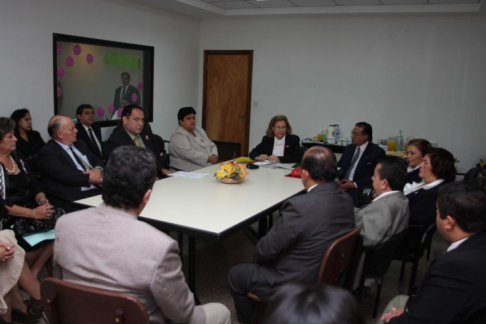 Magistrados de Guairá rinden informes de gestión a la ministra Alicia Pucheta de Correa