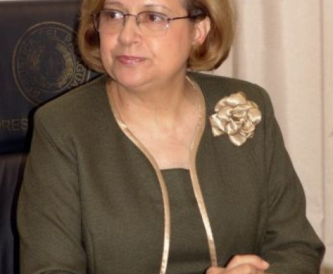 Presidenta de la Corte Suprema de Justicia, Alicia, Pucheta de Correa.