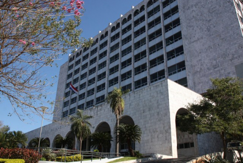 Fachada del Palacio de Justicia de Asunción.