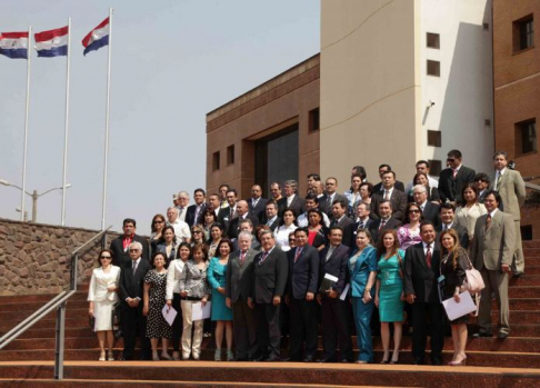 Foto oficial de los participantes del segundo encuentro preparatorio de magistrados con miras al Congreso Nacional