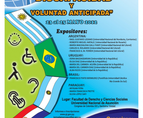 XII Jornadas de Derecho Comparado del Mercosur "Discapacidad y Voluntad Anticipada" fue declarada de interés institucional
