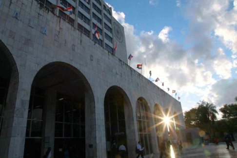 Fachada del Palacio de Justicia de Asunción