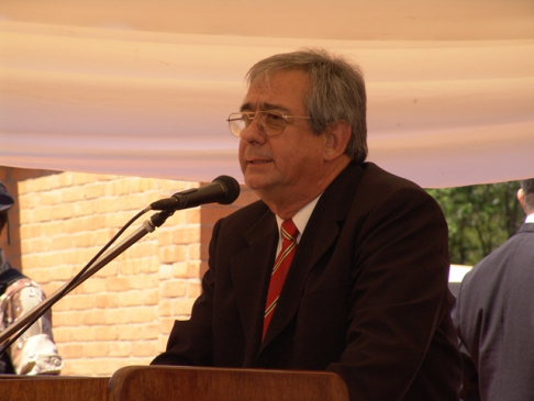 Ministro Raúl Torres Kirmser como presidente de la Circunscripción Judicial de Caaguazú dio palabras de bienvenida. 