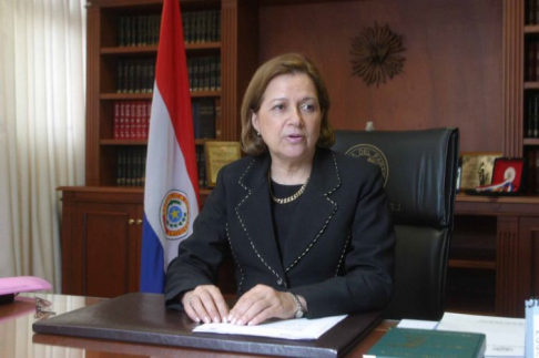 Dra Alicia Pucheta de Correa presidenta de la Circunscripción Judicial Guairá y Caazapá. 
