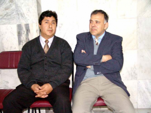 Cesar Augusto Miranda y Arturo Aranda Mereles peritos quimicos propuestos por el defensor Escobar Faella, 