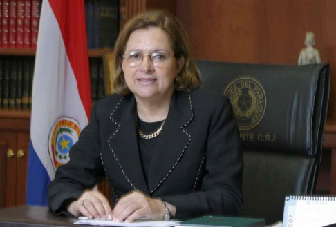 Doctora Alicia Pucheta de Correa, presidenta de la Corte Suprema de Justicia