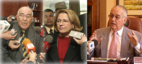 Los ministros, Sindulfo Blanco, Alicia Pucheta de Correa y Miguel Oscar Bajac