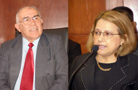 Los miembros de la Sala Penal, ministros Sndulfo Blanco y Alicia Pucheta de Correa.