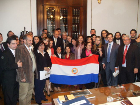 Actuarios judiciales durante el seminario realizado en Argentina