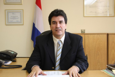 Gustavo Santander, magistrado representante de los Tribunales de Sentencia.