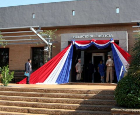 Fachada del Palacio de Justicia de la Circunscripción Judicial de Caazapá