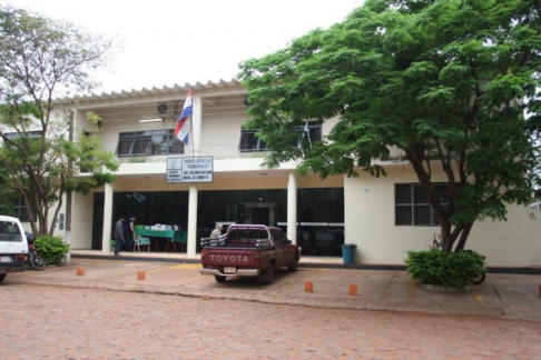 Fachada de la sede judicial de la ciudad de Salto del Guairá