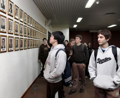 Durante el recorrido de los alumnos